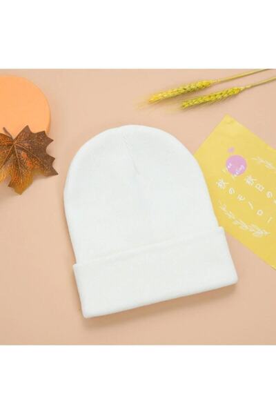 Vilma Aksesuar Beretă Albă Unisex