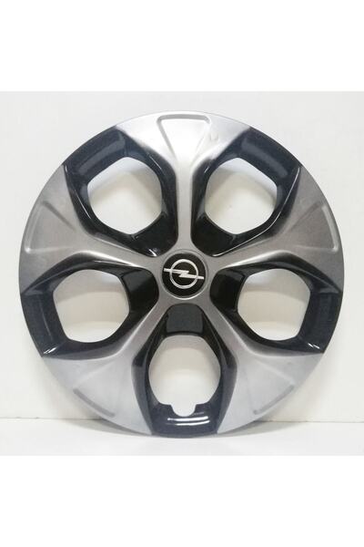 Opel Meriva 15"inç Kırılmaz 4 Adet 1 Takım Siyah Gri Jant Kapağı