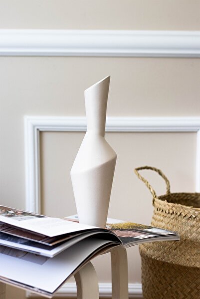 Beige & Stone Liena Vazo Dekoratif Obje