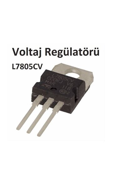 ST 5v Voltaj Regülatörü 7805 L7805cv To-220 Şarj Devresi Uyumlu