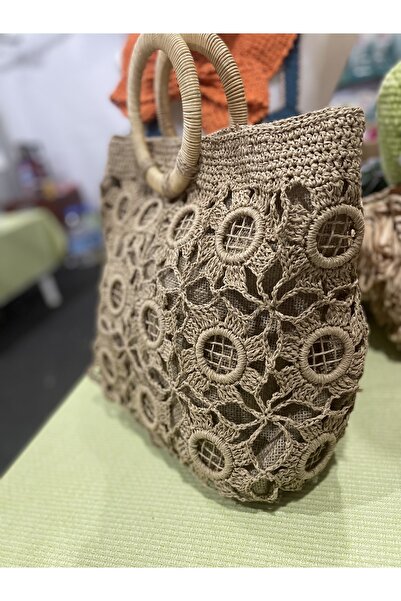 Örgü Hobi Market Bambu Sap Çanta
