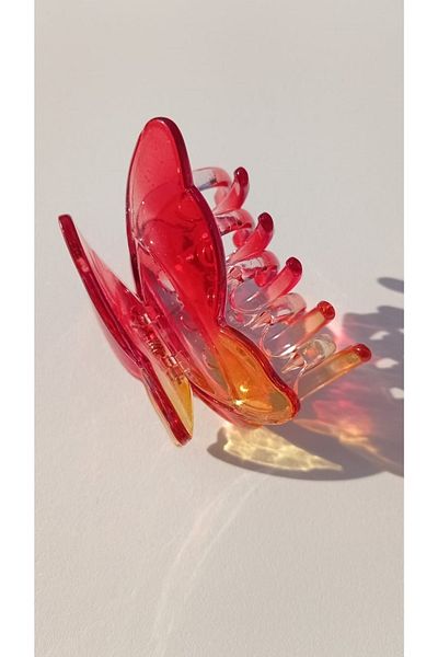 İLKYAZ Accessory Acrylic Double Wing Butterfly Latch Buckle