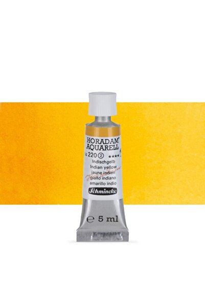 Schmincke : Horadam Aquarell Tüp Sulu Boya : 5 Ml : Indian Yellow