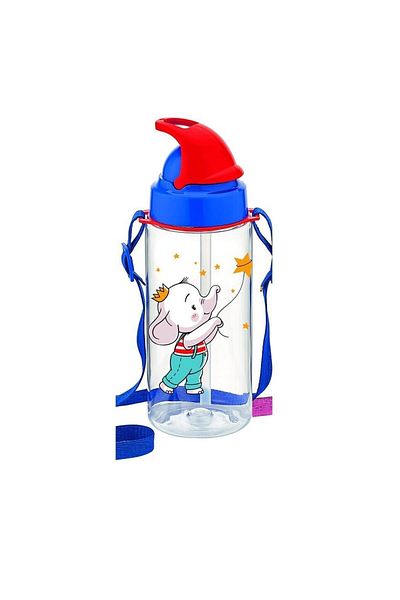 Gıpta Third Tritan Patterned Water Bottle with Straw 500 Ml Bpa Free Hanging Water Bottle