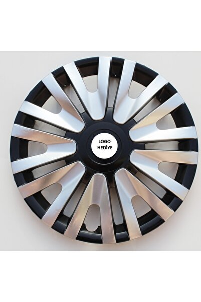 Opel Astra 13"inç Kırılmaz 4 Adet 1 Takım Siyah Gri Jant Kapağı