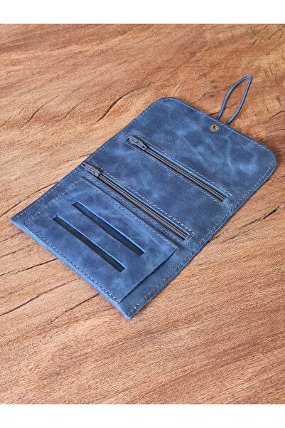 bouscrab Tütün Kesesi Cüzdan Tütünlük Gerçek Deri Açık Boyut: 13cm 19cm Kapalı Boyut: 7cm 13cm