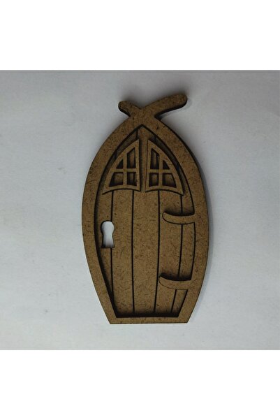 STENCİLTASARIM C134 Retro Kapı Lazer Kesim, Ham Ahşap, Dekoratif Boyanabilir ...