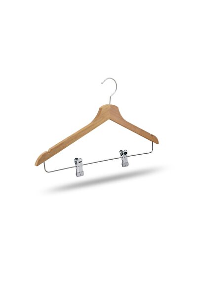 menofis Ahşap Mandallı Kıyafet Elbise Ve Gömlek Askısı 24 Adet Alttan Klipsli -askı Sarayı -