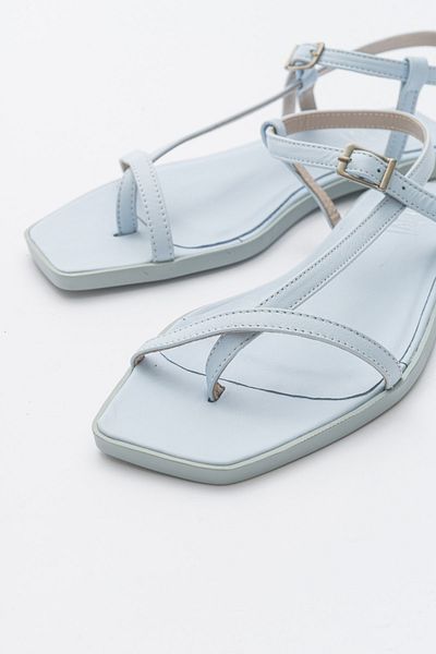 Luvi Tales Bebe Blue Skin Genuine Leather Women's Sandals