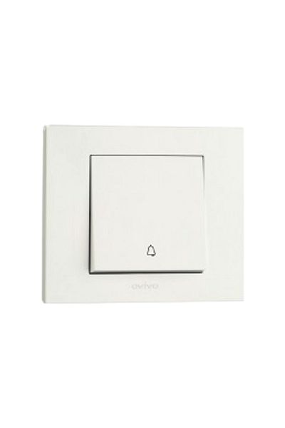 OVİVO Grano White Light Bell Switch Frame Included