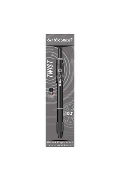 Scrikss Twist 0.7 mm Black Gray Versatil Pen
