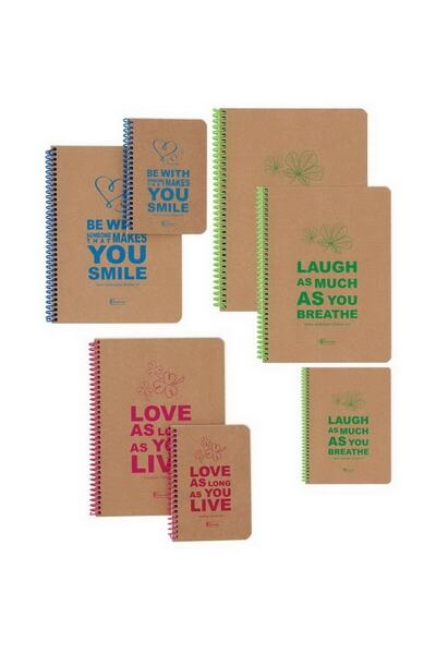 Keskin Funky Sert Kapak Defter 16,5x22,5 Cm 100 Yaprak Kareli Asorti 418012-99