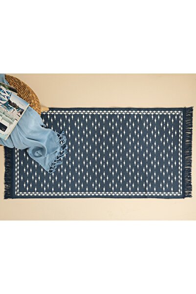 English Home Luke Dokuma Kilim 80x150 Cm İndigo