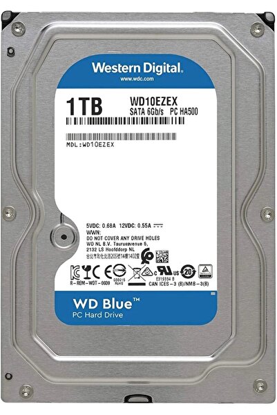 Net Kurumsal Wd Blue Wd10ezex 1 Tb 3.5 7200 Rpm 64 Mb Sata-3 Pc Diski