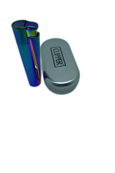 Clipper Metal Turbo Jet Gökkuşağı Çakmak Çat Kapında