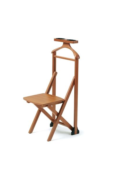 ARREDAMENTİ Kiraz Ağacı Renk Ahşap Kalanabilir Sandalyeli Dilsiz Uşak