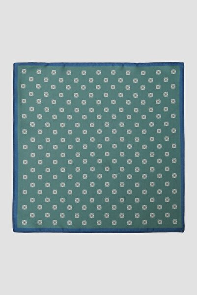 ALTINYILDIZ CLASSICS Men's Green Patterned Green Classic Handkerchief