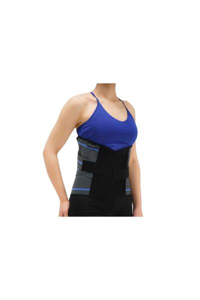 Ortholand Lumbosacral Çelik Balenli Korse 32 Cm Kemerli Füme-bedensiz