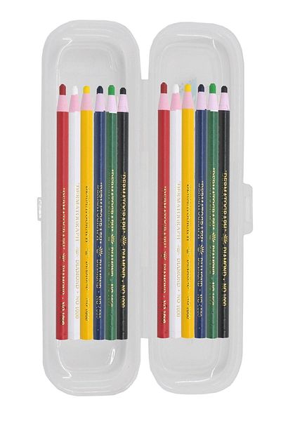 ekoset Diamond China Marker Erasable String Marking Pen Mixed 6 Colors 12 Pack