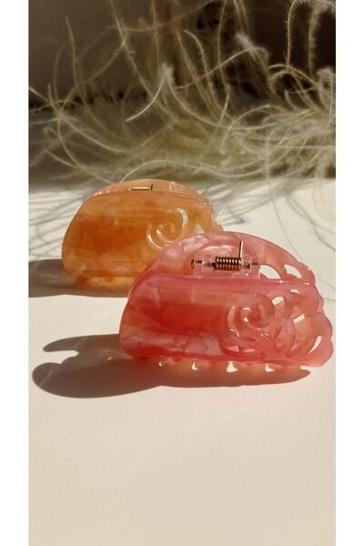 İLKYAZ مجموعة إبزيم مزلاج على شكل عظمة وردية مكونة من قطعتين