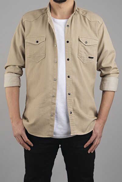 bombe Ανδρικό τζιν μπλουζάκι Slim Fit Tight Fit