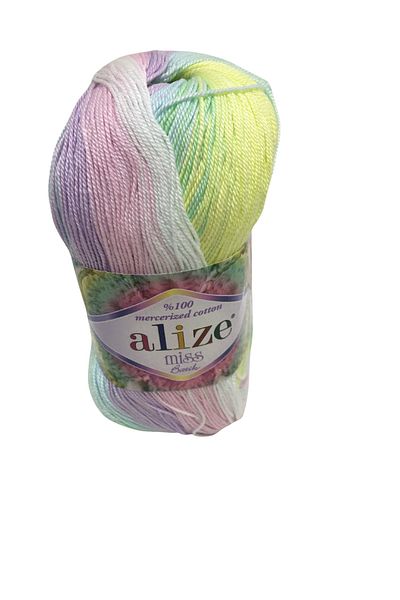 Alize Miss Batik %100 Mercerized Cotton 5 Piece Yarn No,2132