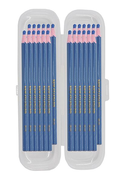 ekoset Standard China Marker String Pen Erasable Marking Pen Blue 24 Pieces