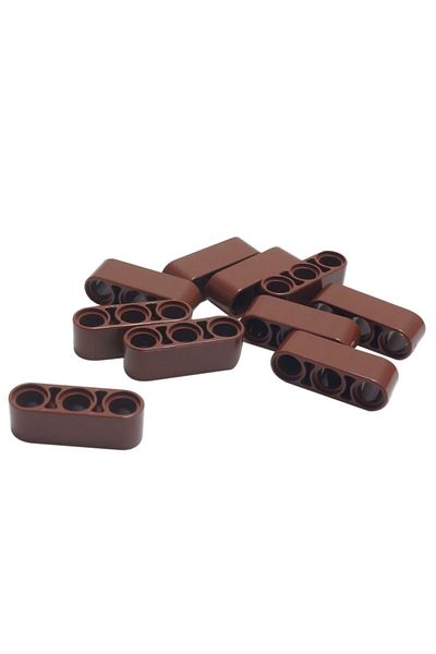 LEGO Original Technic Moc Custom Accessory Liftarm 1 X 3 Thick - Brown 4 Pieces Will Be Sent