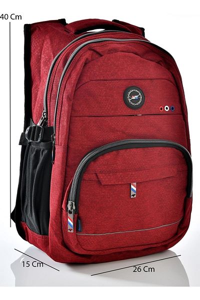 Relaxion Σχολικό σακίδιο πλάτης 2226 Model Claret Red