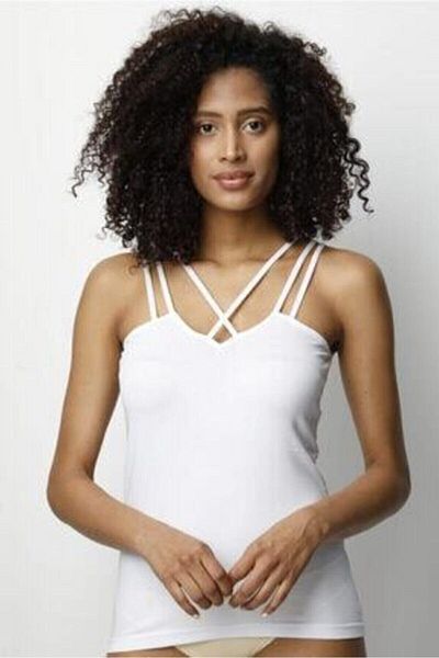 GİPAŞ Kota Women's Lycra Cross Rope Detailed Strappy Tank Top Kt6306