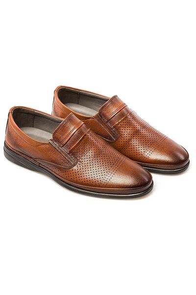 maximoda Pantofi de vară casual perforați pentru bărbați din piele naturală