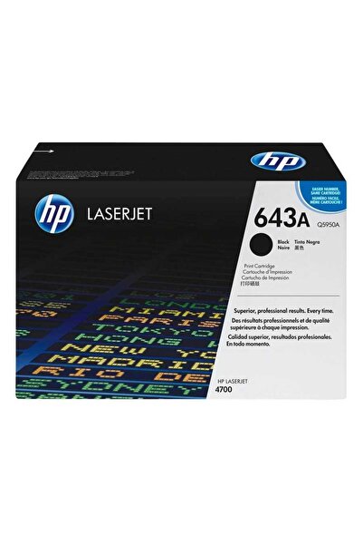 HP 643a-q5950a Siyah Orjinal Toner