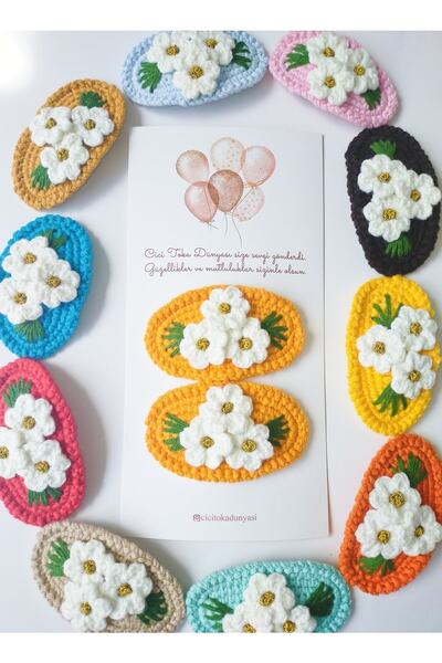 CİCİTOKADUNYASİ Handmade Organic Snap Buckle Set