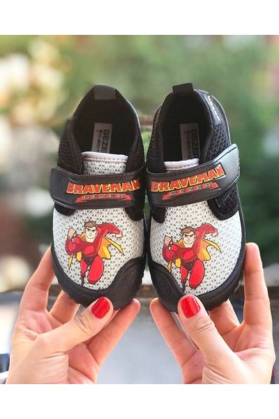 Pandalina Papuci pentru copii - Pantofi pentru școală pentru creșă, talpă moale anti-alunecare, velcro