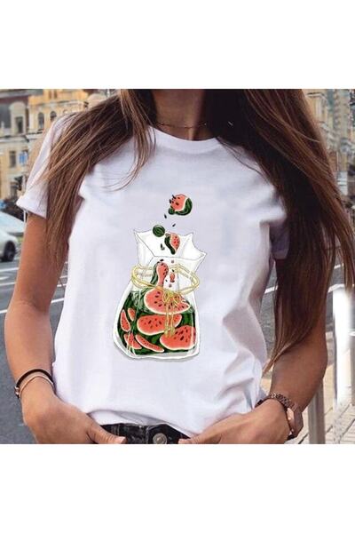 GALASHOP الرسم زهرة النبات الحلو لطيف أزياء تي شيرت Mod483