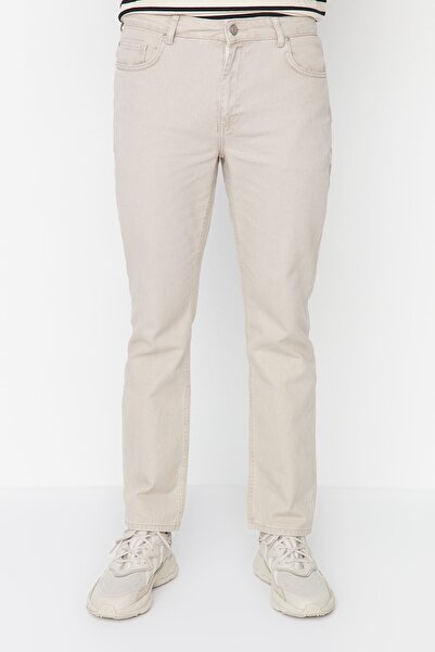 Trendyol Collection Jeans - Beige - Straight