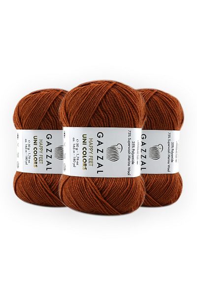 Gazzal Happy Feet 3 Pack - 50gr 165mt Μαλλί Μικτό Πλεκτό Χέρι Κλωστή Taka Yarn (3560 Hppyf)