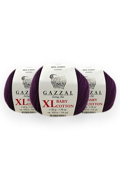 Gazzal Baby Cotton Xl 50 Gr 3 Pack Amigurimi Punch Πλεκτό Χέρι Κλωστή Taka Yarn (3441 Xl)
