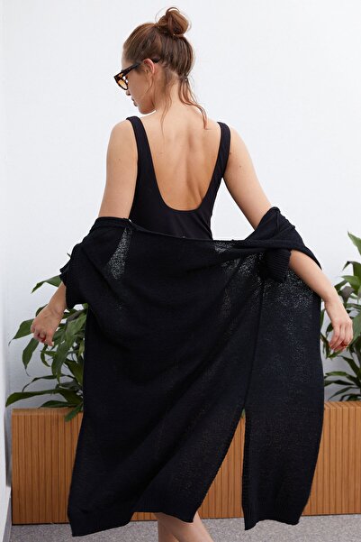 urban focus Women's Black Aura Cardigan