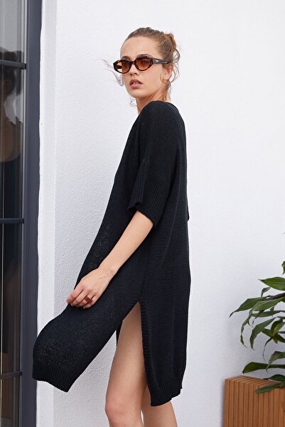 urban focus Women's Black Aura Cardigan