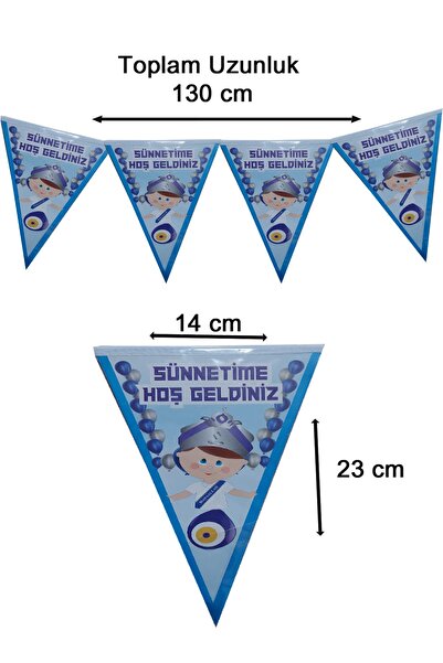 Parti dolabı Sünnetime Hoşgeldiniz Flama Yazı Sünnet Düğünü Parti Süsleri 130 cm