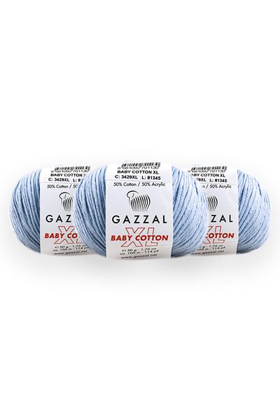 Gazzal Baby Cotton Xl 50 Gr 3 Pack Amigurimi Punch Πλεκτό Χέρι Κλωστή Taka Yarn (3429 Xl)
