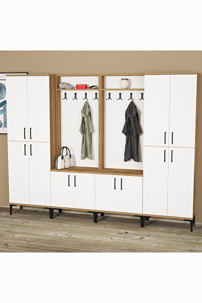 Kalender Dekor Rose-1-1-4-4 Portmanto Vestiyer Ayakkabılık