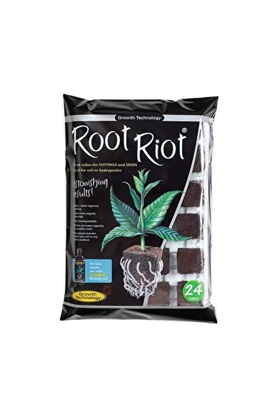 Growth Technology Root Riot Plant Starter Cubes 24 Adet