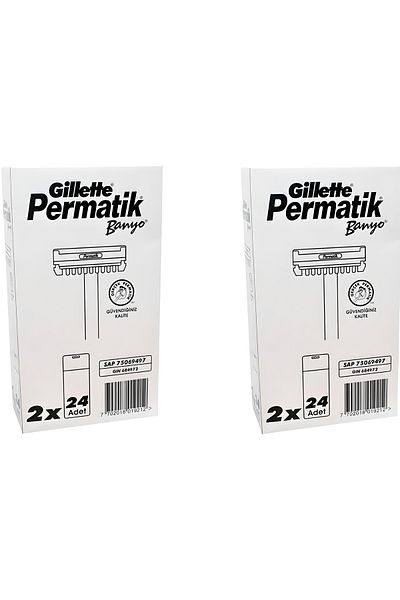 Gillette Permatic Bath 48 Pieces X 2 Pieces