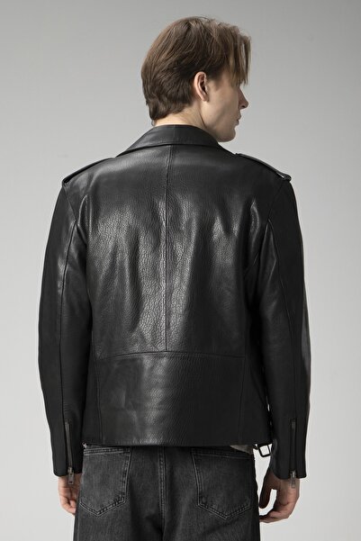 Dericlub Joker Jumbo Genuine Leather Men's Coat