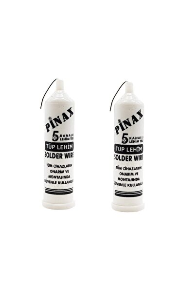 Pinax 2 Adet - Tüp Lehim Teli 5 Kanallı 1.2mm - Solder Wire 40gr.