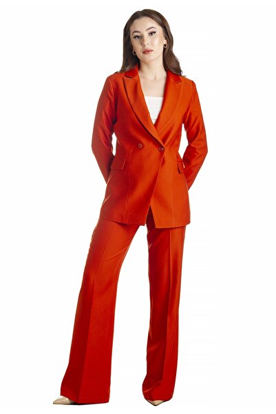 DEFİLE LUX Blazer Takım Kiremit - Zima Serisi