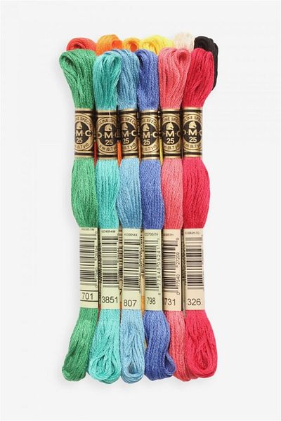 Dmc Muline Yarn Set Color Passion 12 Pieces