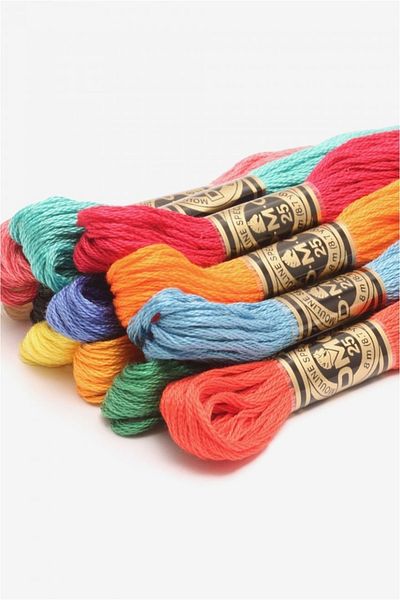 Dmc Muline Yarn Set Color Passion 12 Pieces
